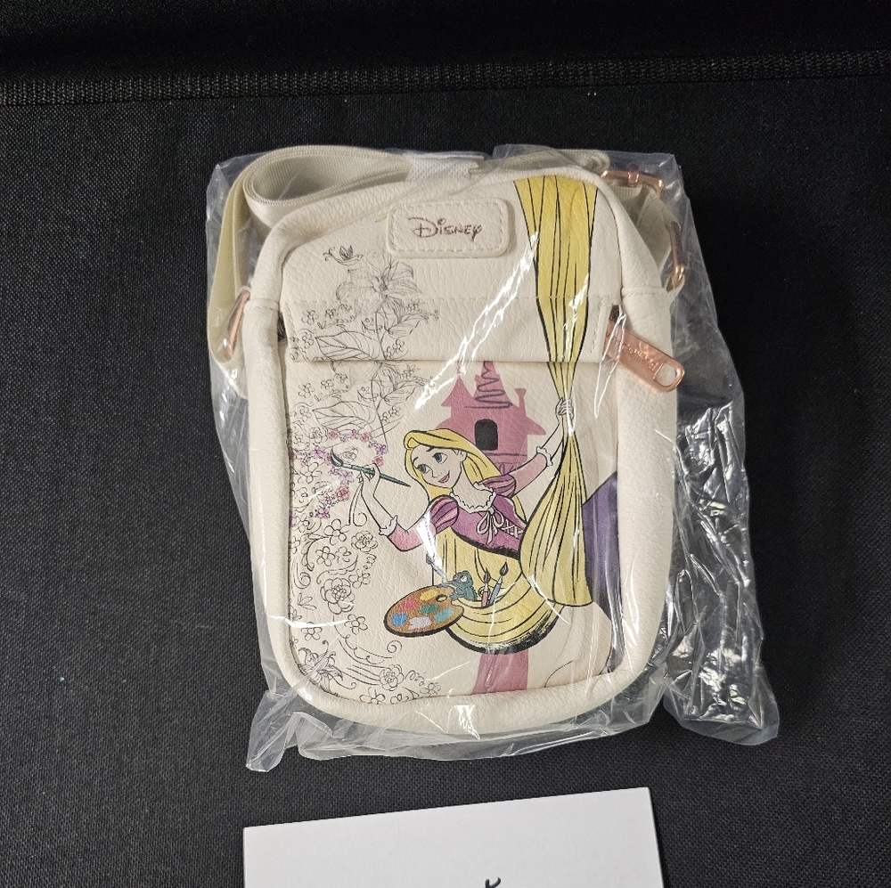 Tangled Buckle-Down Crossbody Purse